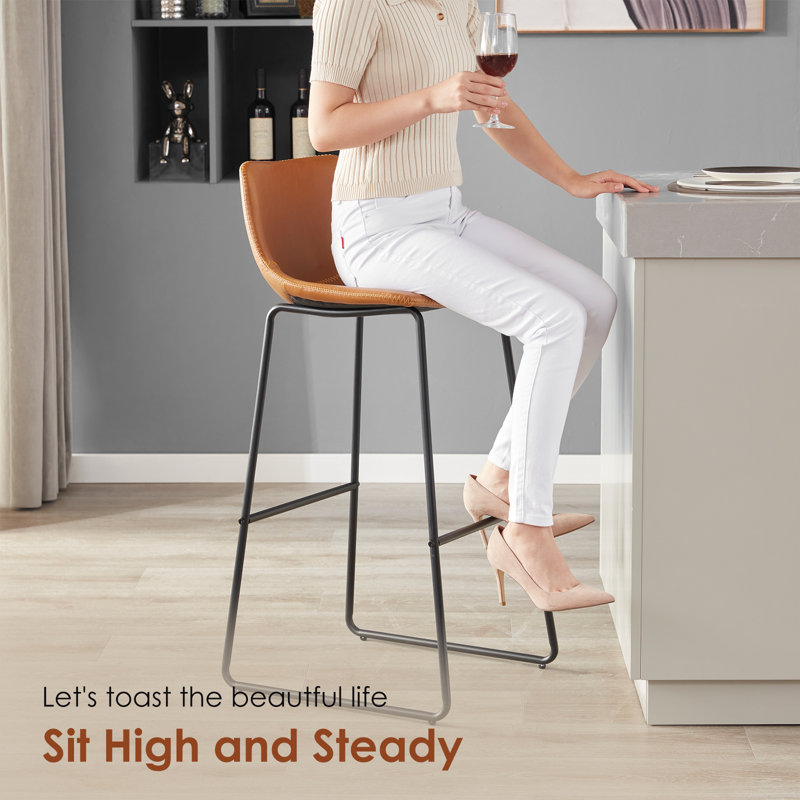 Latitude Run® Kledi Faux Leather Counter & Bar Stools & Reviews Wayfair